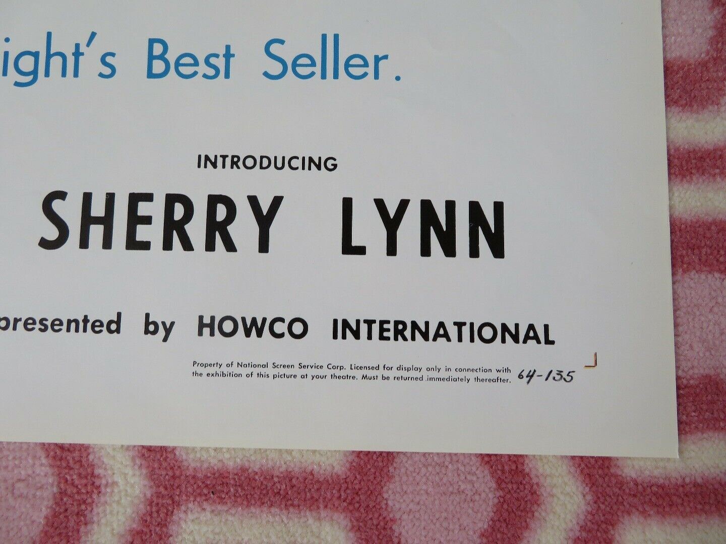 THE SHEPHERD OF THE HILLS 1964 US ORIGINAL 1 SHEET POSTER ARLEN RETRO Movie posters