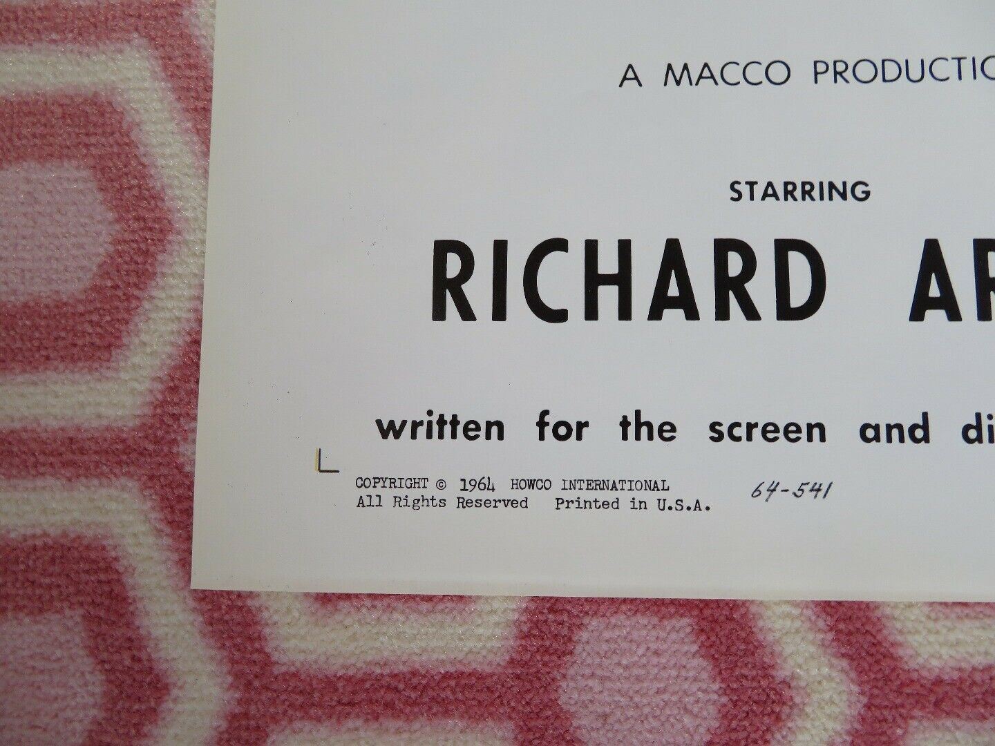 THE SHEPHERD OF THE HILLS 1964 US ORIGINAL 1 SHEET POSTER ARLEN RETRO Movie posters