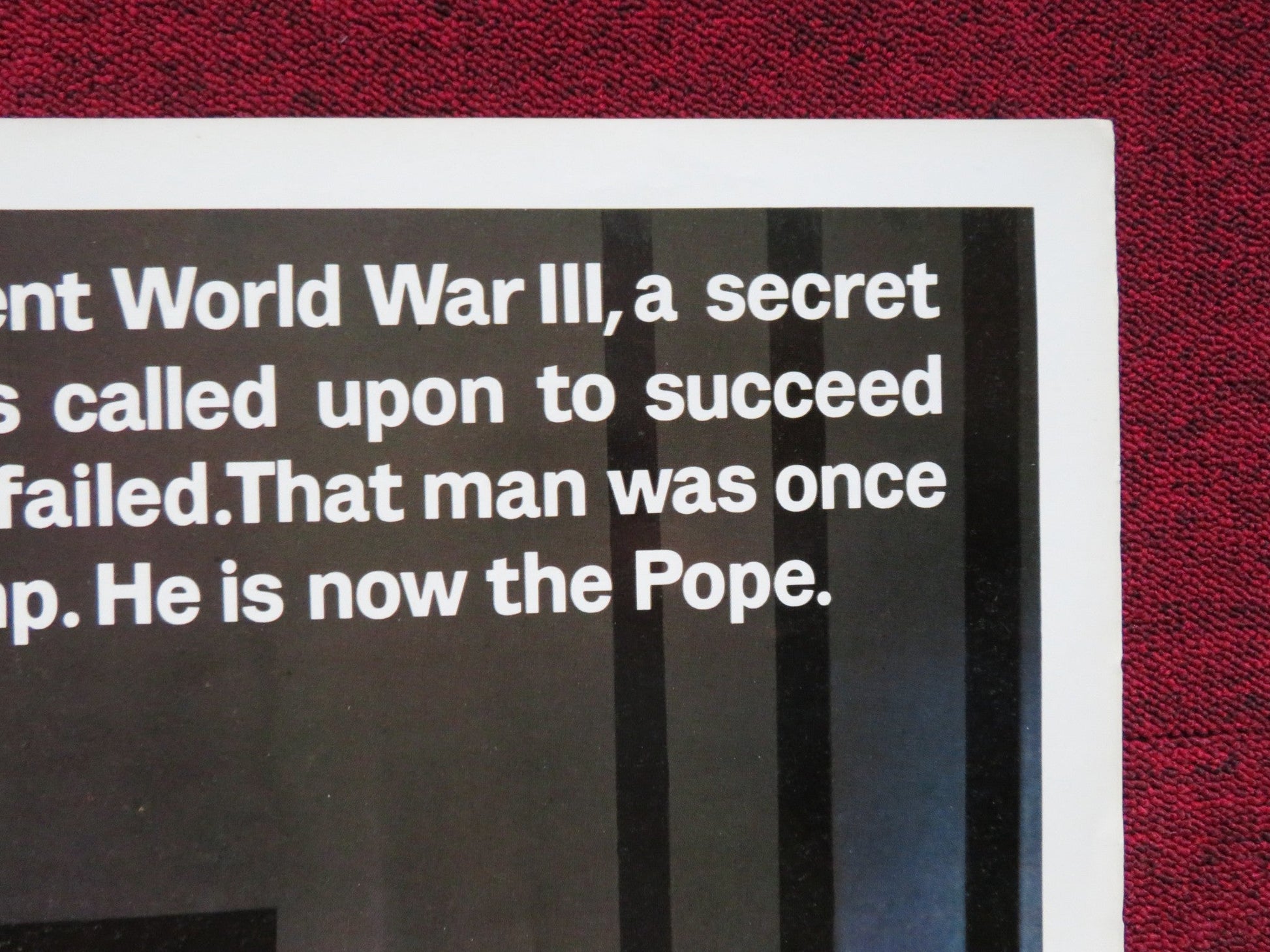 THE SHOES OF THE FISHERMAN FOLDED US ONE SHEET POSTER ANTHONY QUINN 1968 Rendezvous Cinema Movie posters