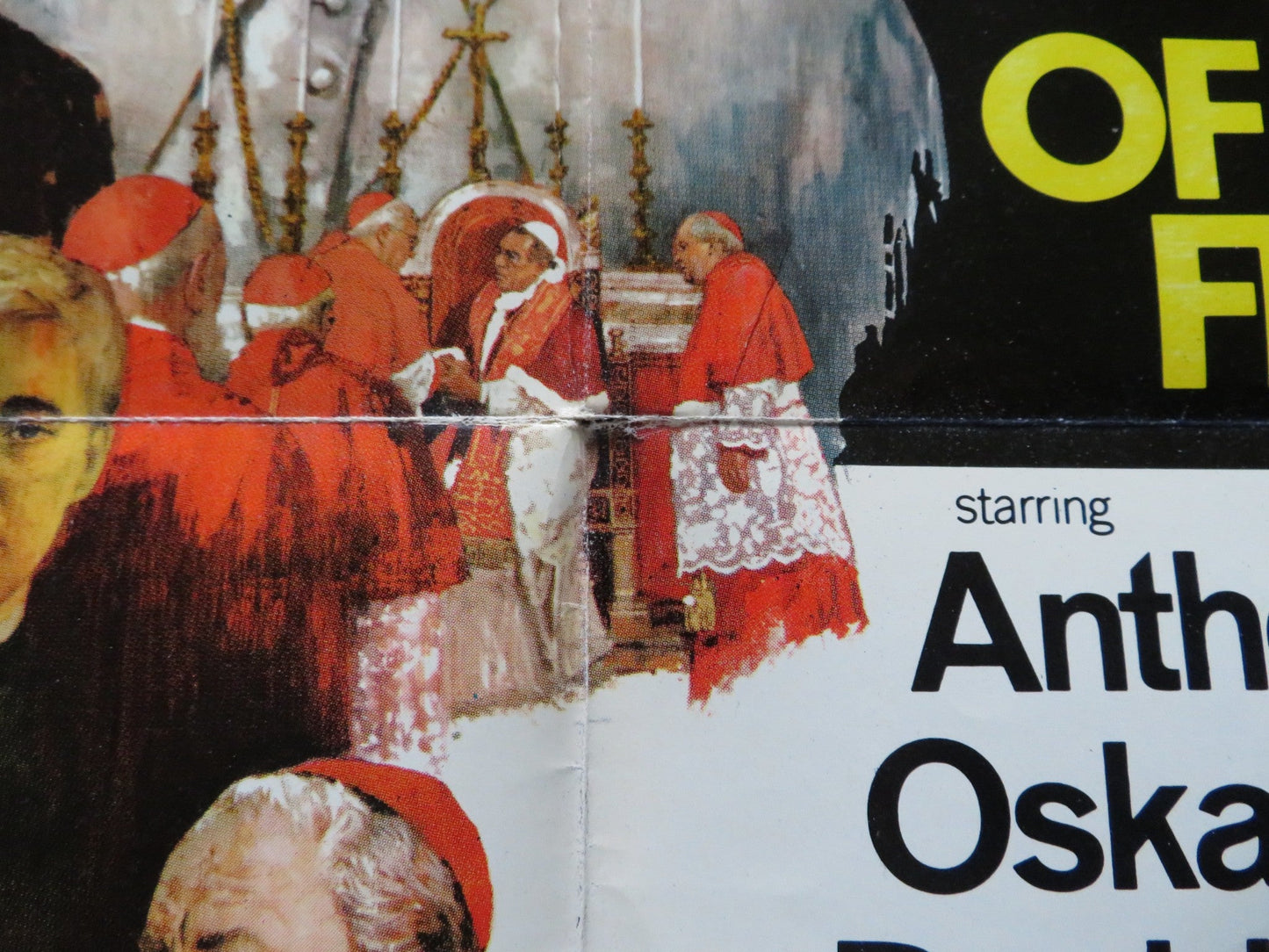 THE SHOES OF THE FISHERMAN FOLDED US ONE SHEET POSTER ANTHONY QUINN 1968 Rendezvous Cinema Movie posters