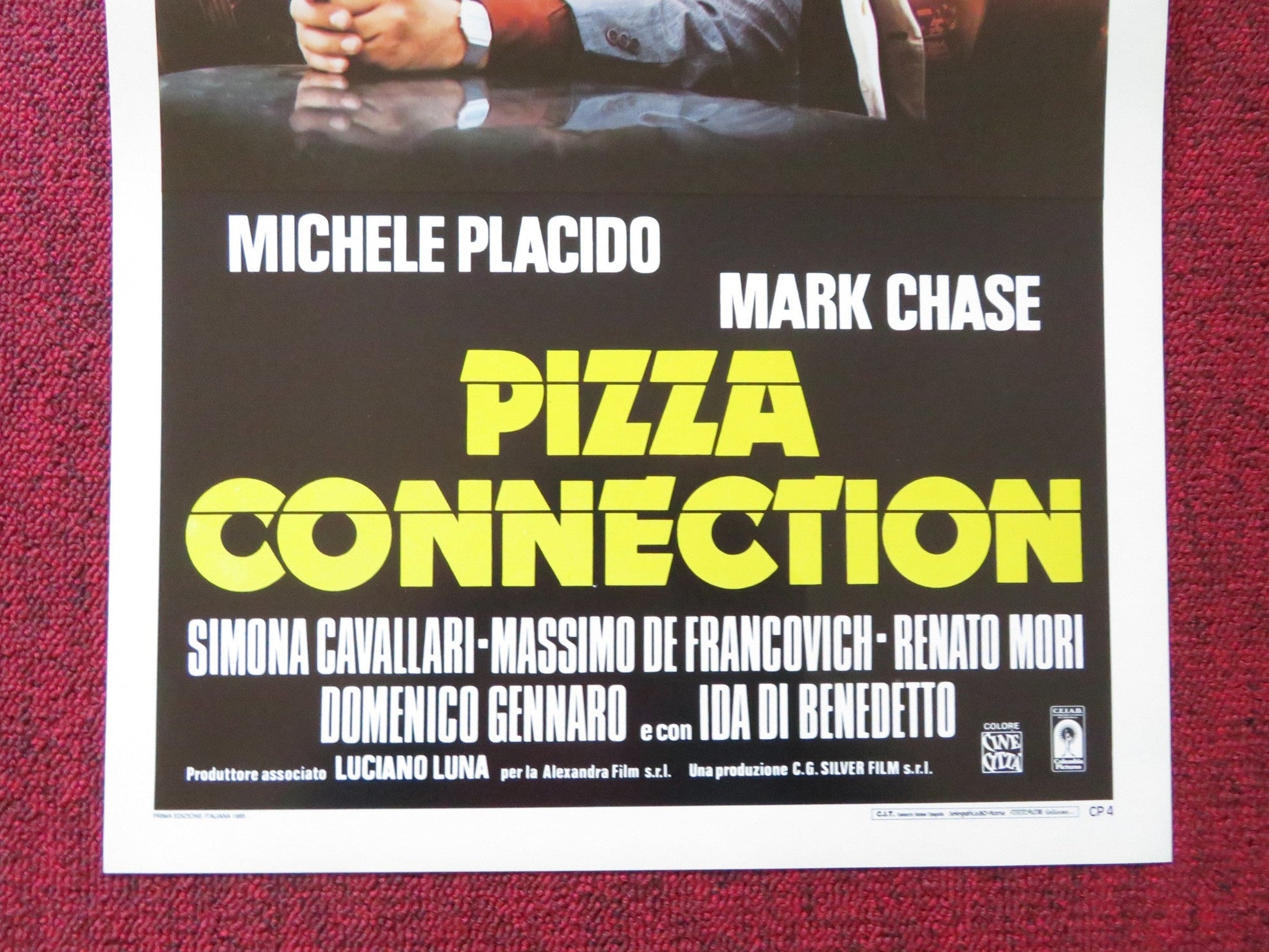 THE SICILIAN CONNECTION ITALIAN LOCANDINA POSTER MICHELE PLACIDO MARK CHASE 1985 Rendezvous Cinema Movie posters