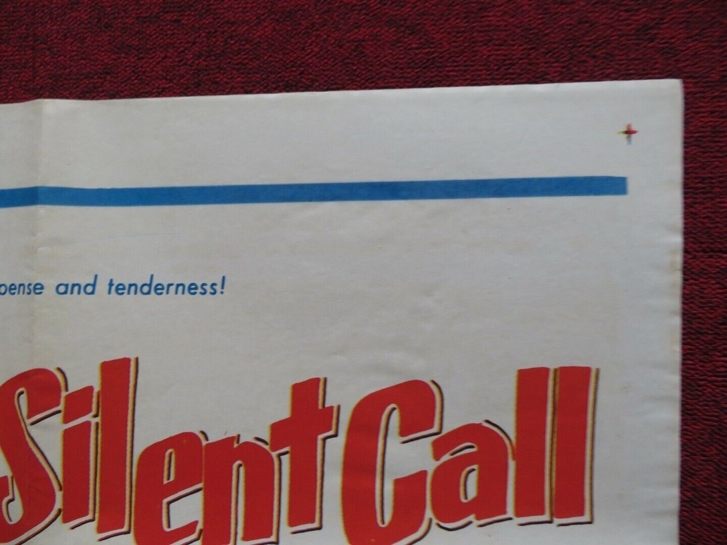 THE SILENT CALL FOLDED US ONE SHEET POSTER GAIL RUSSELL DAVID MCLEAN 1961 Movie posters