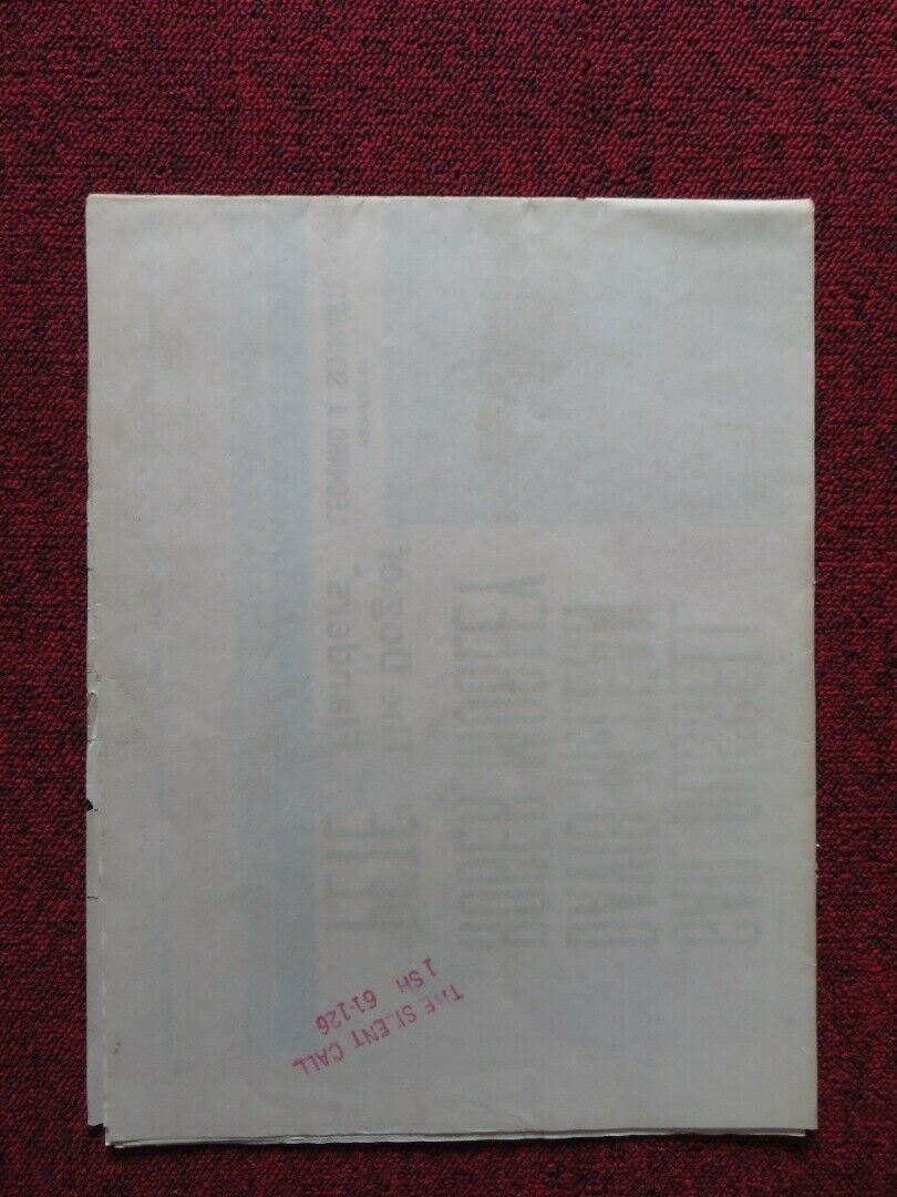 THE SILENT CALL FOLDED US ONE SHEET POSTER GAIL RUSSELL DAVID MCLEAN 1961 Movie posters