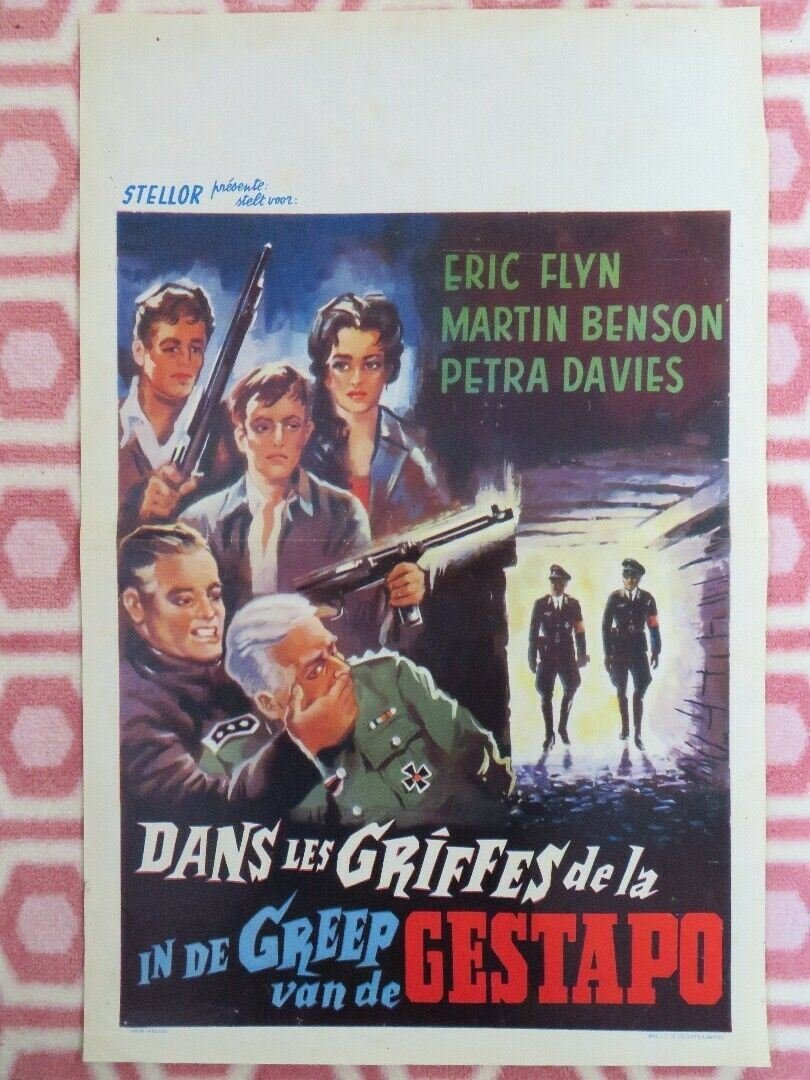THE SILENT INVASION/ DANS LE GRIFFES DE LA GESTAPO BELGIUM (21.5"x 14") POSTER - Rendezvous Cinema
