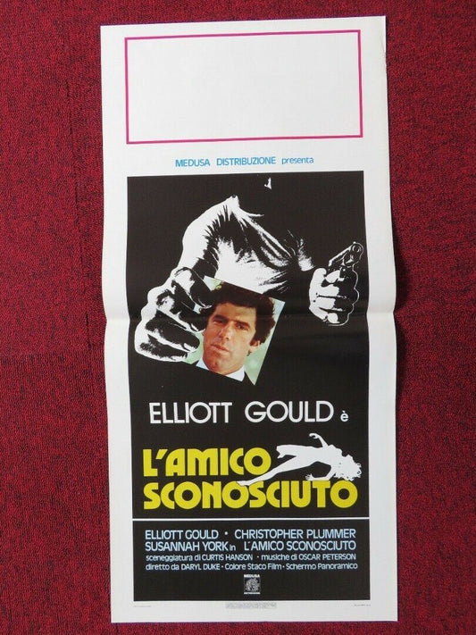 THE SILENT PARTNER ITALIAN LOCANDINA (27.5"x13") POSTER ELLIOTT GOULD 1978 - Rendezvous Cinema
