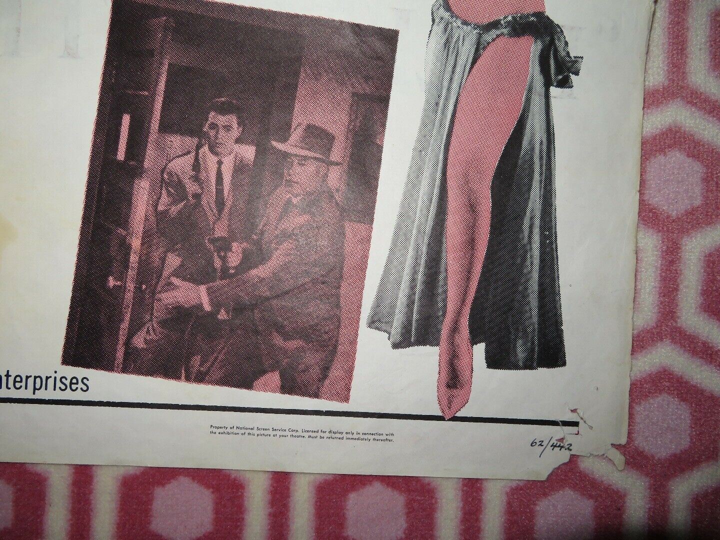 THE SILENT WITNESS US ONE SHEET POSTER GEORGE KENNEDY 1962 Rendezvous Cinema Movie posters