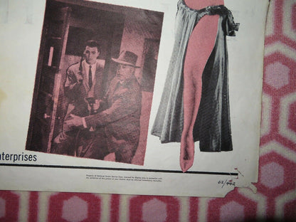 THE SILENT WITNESS US ONE SHEET POSTER GEORGE KENNEDY 1962 Rendezvous Cinema Movie posters