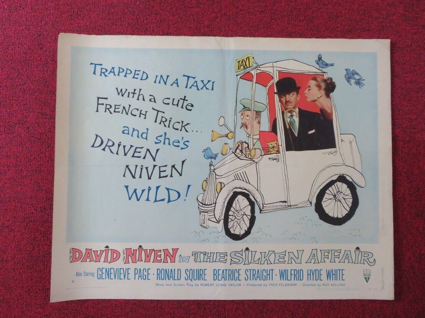 THE SILKEN AFFAIR US HALF SHEET (22"x 28") POSTER DAVID NIVEN 1956 Movie posters