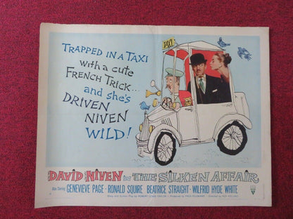 THE SILKEN AFFAIR US HALF SHEET (22"x 28") POSTER DAVID NIVEN 1956 Movie posters