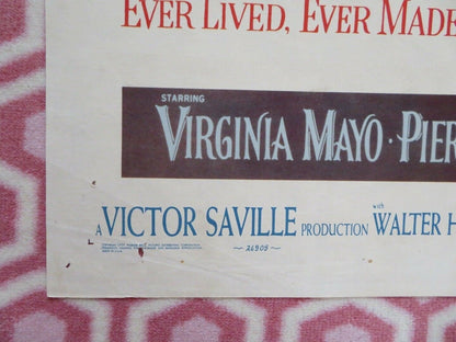 THE SILVER CHALICE FOLDED US ONE SHEET POSTER VIRGINIA MAYO PIER ANGELI 1954 Movie posters