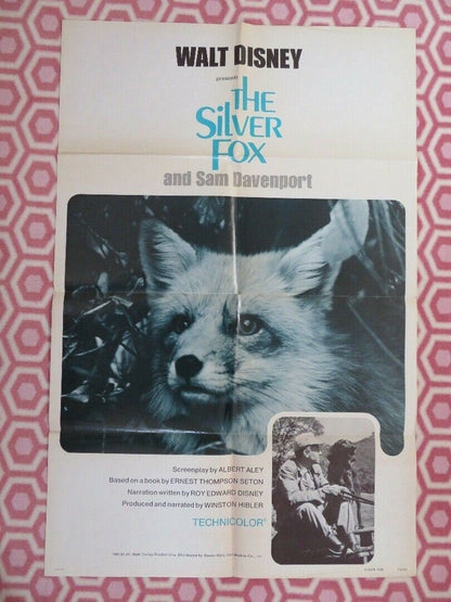 THE SILVER FOX AND SAM DAVENPORT US ONE SHEET POSTER DISNEY 1973 Movie posters