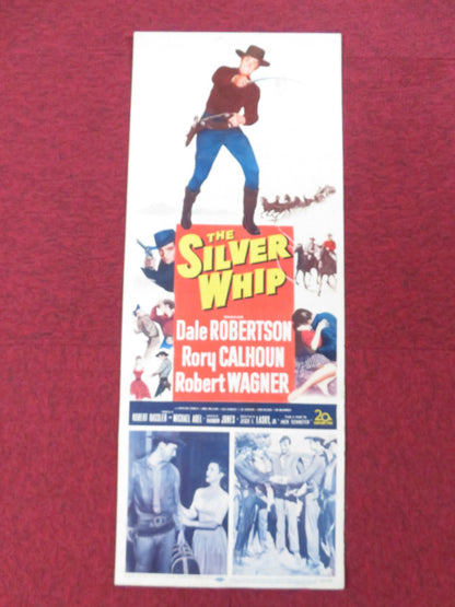 THE SILVER WHIP US INSERT (14"x 36") POSTER DALE ROBERTSON RORY CALHOUN 1953 Rendezvous Cinema Movie posters