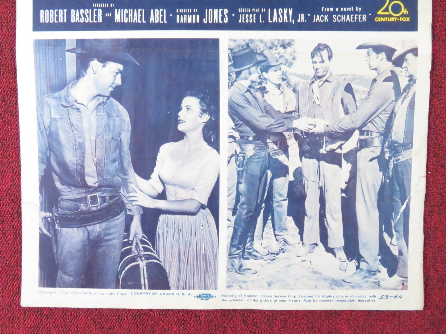 THE SILVER WHIP US INSERT (14"x 36") POSTER DALE ROBERTSON RORY CALHOUN 1953 Rendezvous Cinema Movie posters