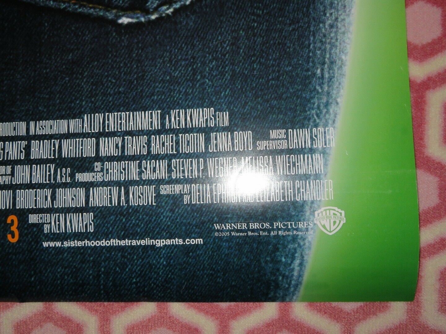 THE SISTERHOOD OF THE TRAVELING PANTS US ONE SHEET ROLLED POSTER 2005 Movie posters