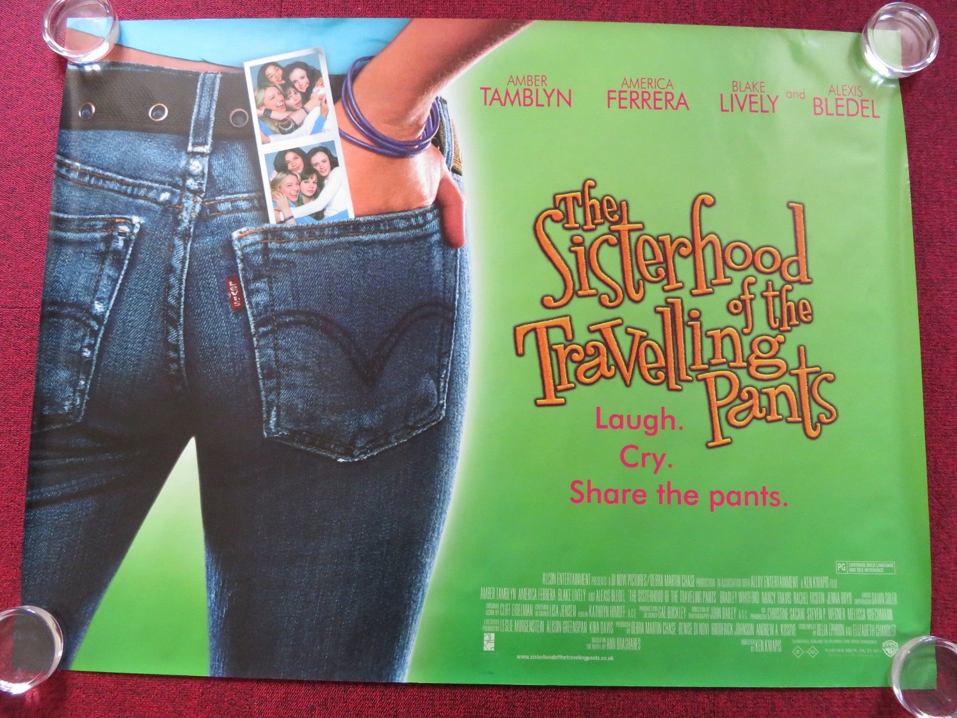 THE SISTERHOOD OF THE TRAVELLING PANTS UK QUAD (30"x 40") ROLLED POSTER 2005 Rendezvous Cinema Movie posters