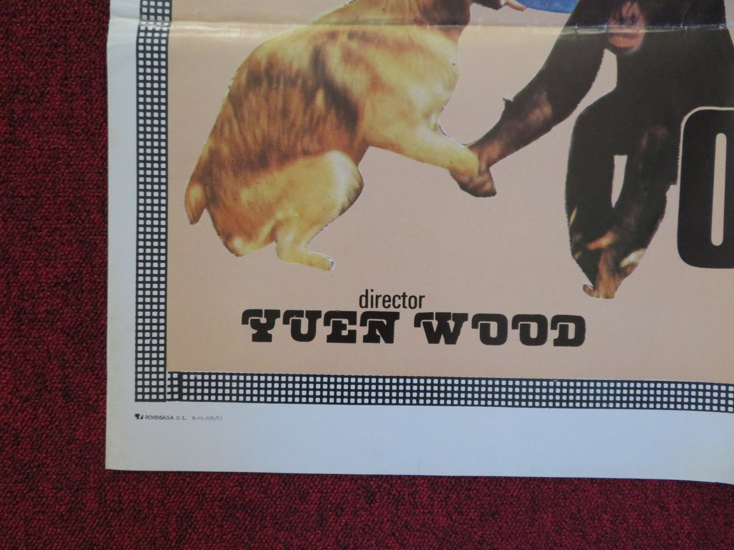 THE SIX DIRECTIONS OF BOXING FOLDED SPANISH POSTER YUEN HSIAO TIEN 1980 Rendezvous Cinema Movie posters