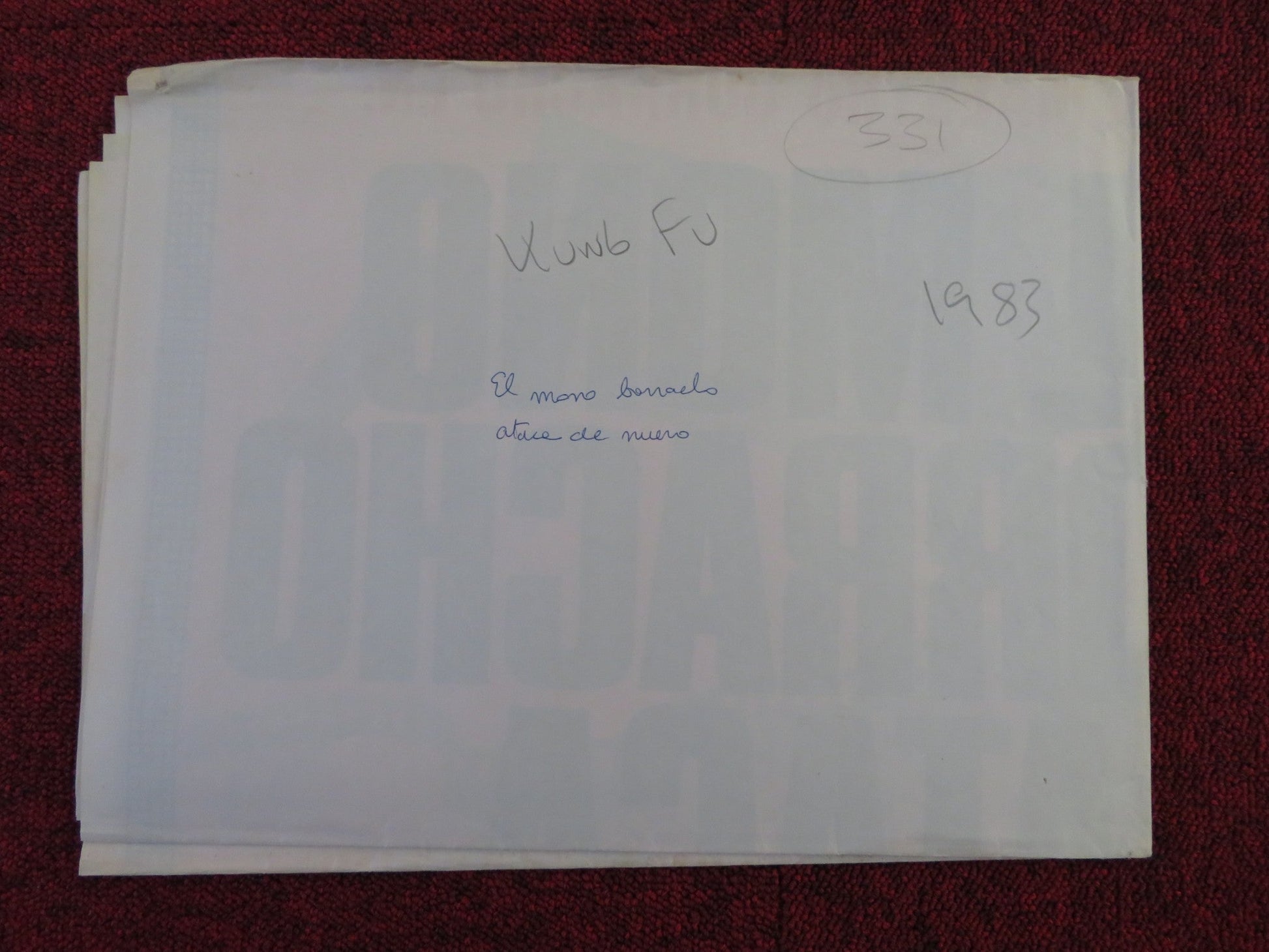 THE SIX DIRECTIONS OF BOXING FOLDED SPANISH POSTER YUEN HSIAO TIEN 1980 Rendezvous Cinema Movie posters