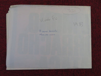 THE SIX DIRECTIONS OF BOXING FOLDED SPANISH POSTER YUEN HSIAO TIEN 1980 Rendezvous Cinema Movie posters