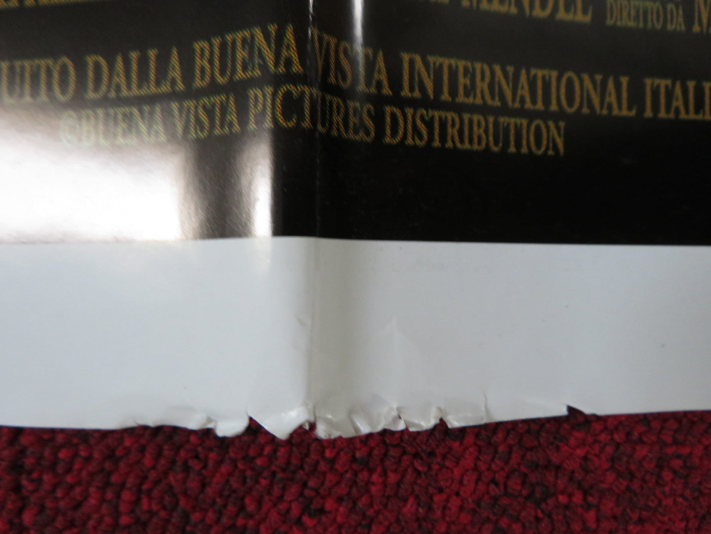 THE SIXTH SENSE ITALIAN FOGLIO POSTER BRUCE WILLIS HALEY JOEL OSMENT 1999 Rendezvous Cinema Movie posters