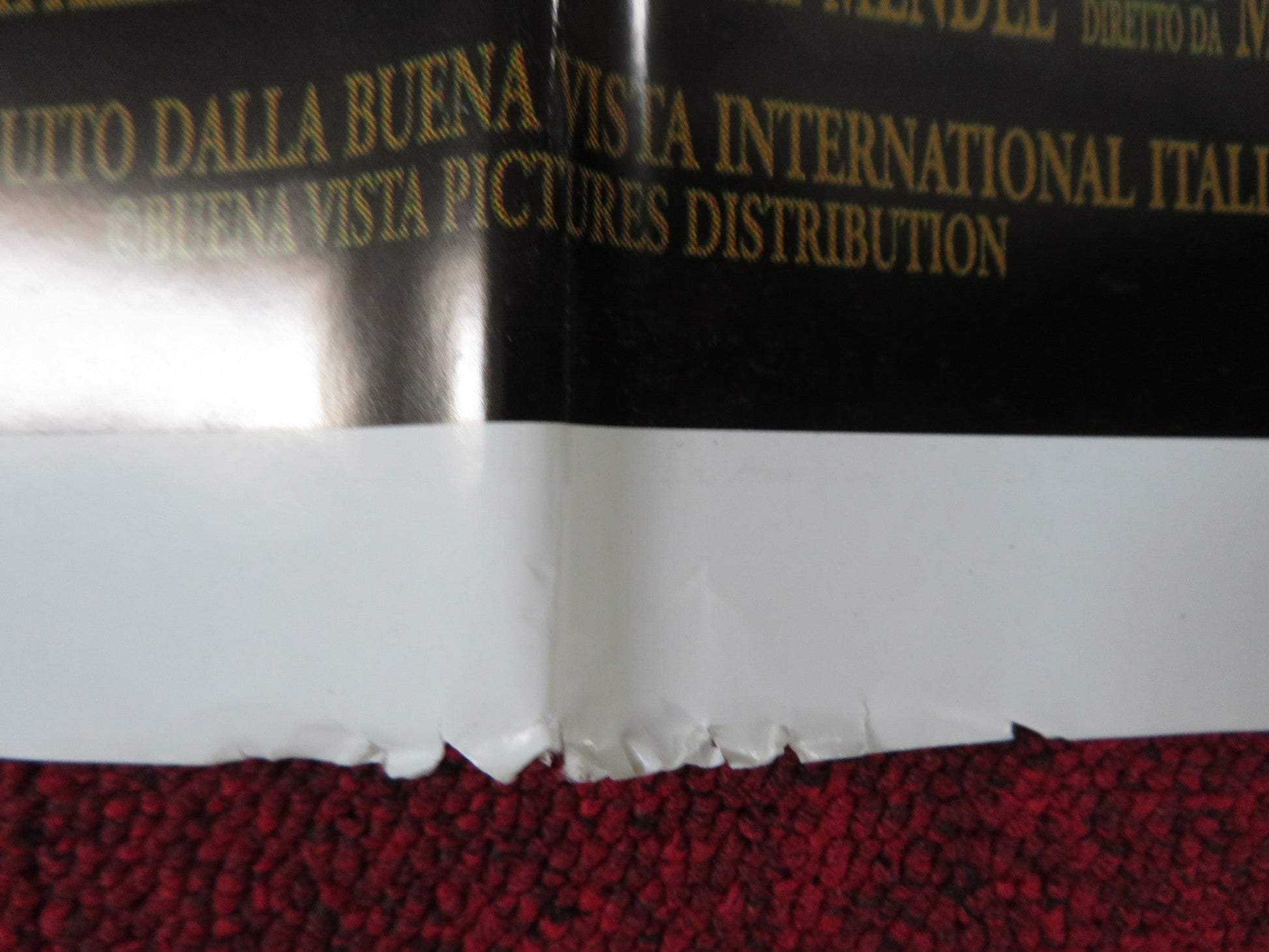 THE SIXTH SENSE ITALIAN FOGLIO POSTER BRUCE WILLIS HALEY JOEL OSMENT 1999 Rendezvous Cinema Movie posters