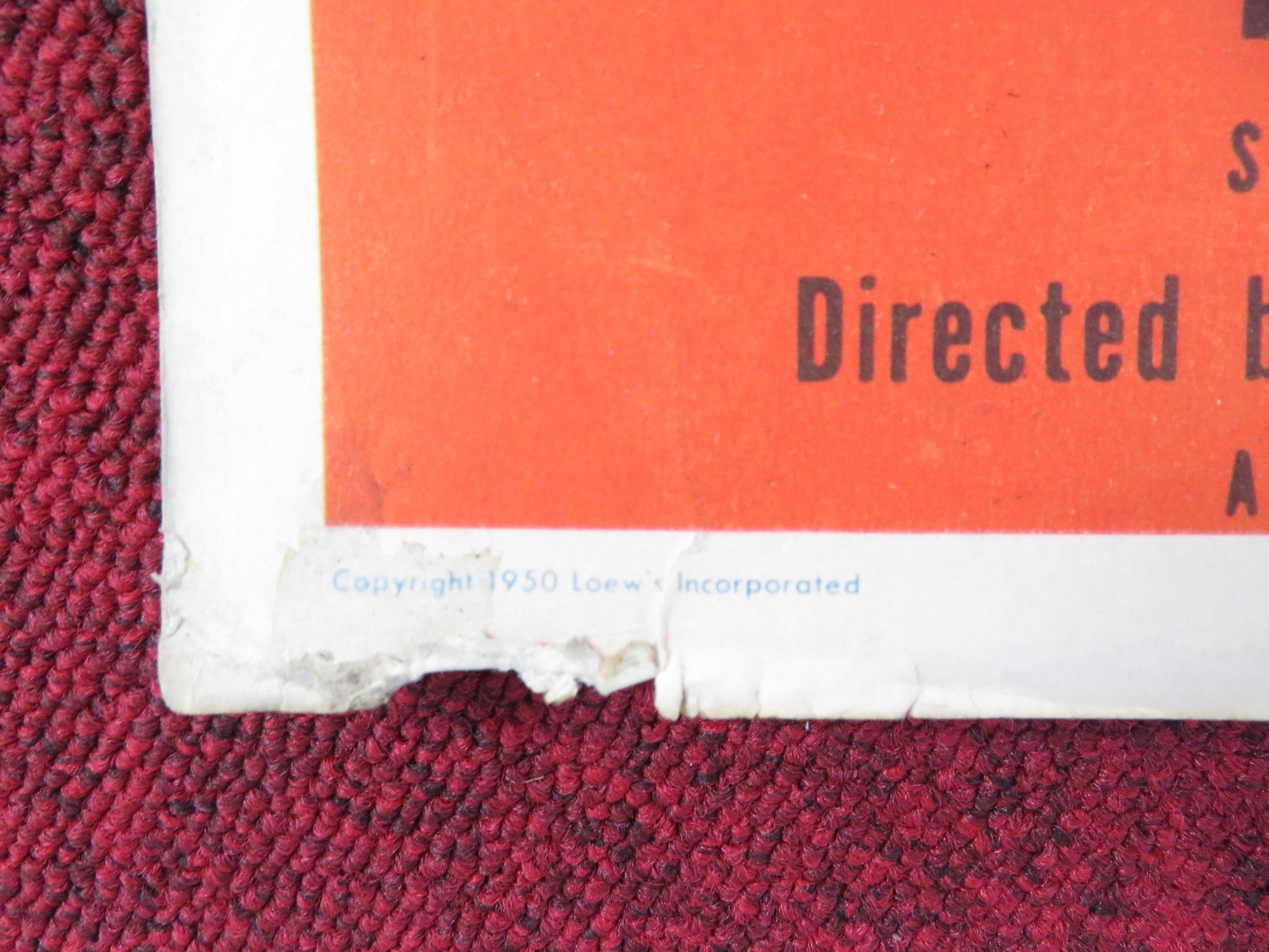 THE SKIPPER SURPRISED HIS WIFE US INSERT (14"x 36") POSTER ROBERT WALKER 1950 Rendezvous Cinema Movie posters