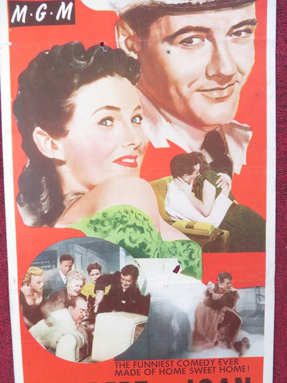 THE SKIPPER SURPRISED HIS WIFE US INSERT (14"x 36") POSTER ROBERT WALKER 1950 Rendezvous Cinema Movie posters