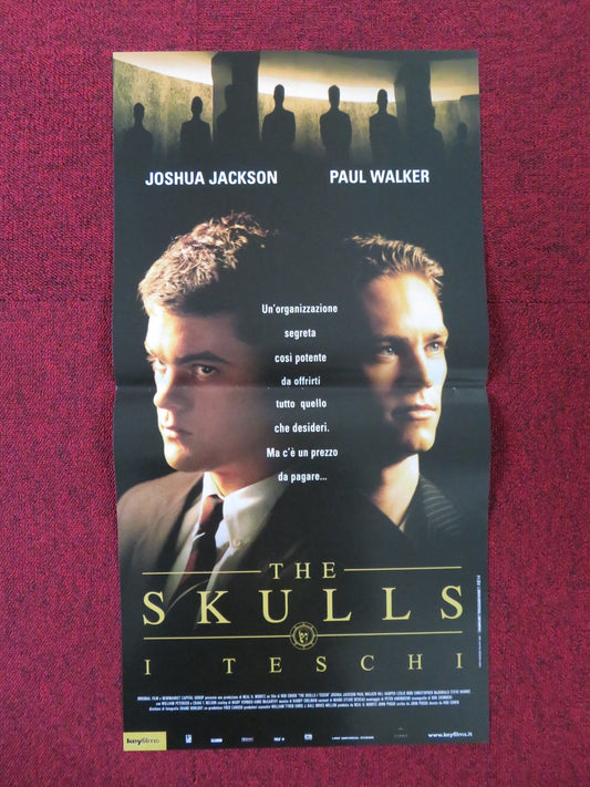 THE SKULLS ITALIAN LOCANDINA POSTER JOSHUA JACKSON PAUL WALKER 2000 Rendezvous Cinema Movie posters