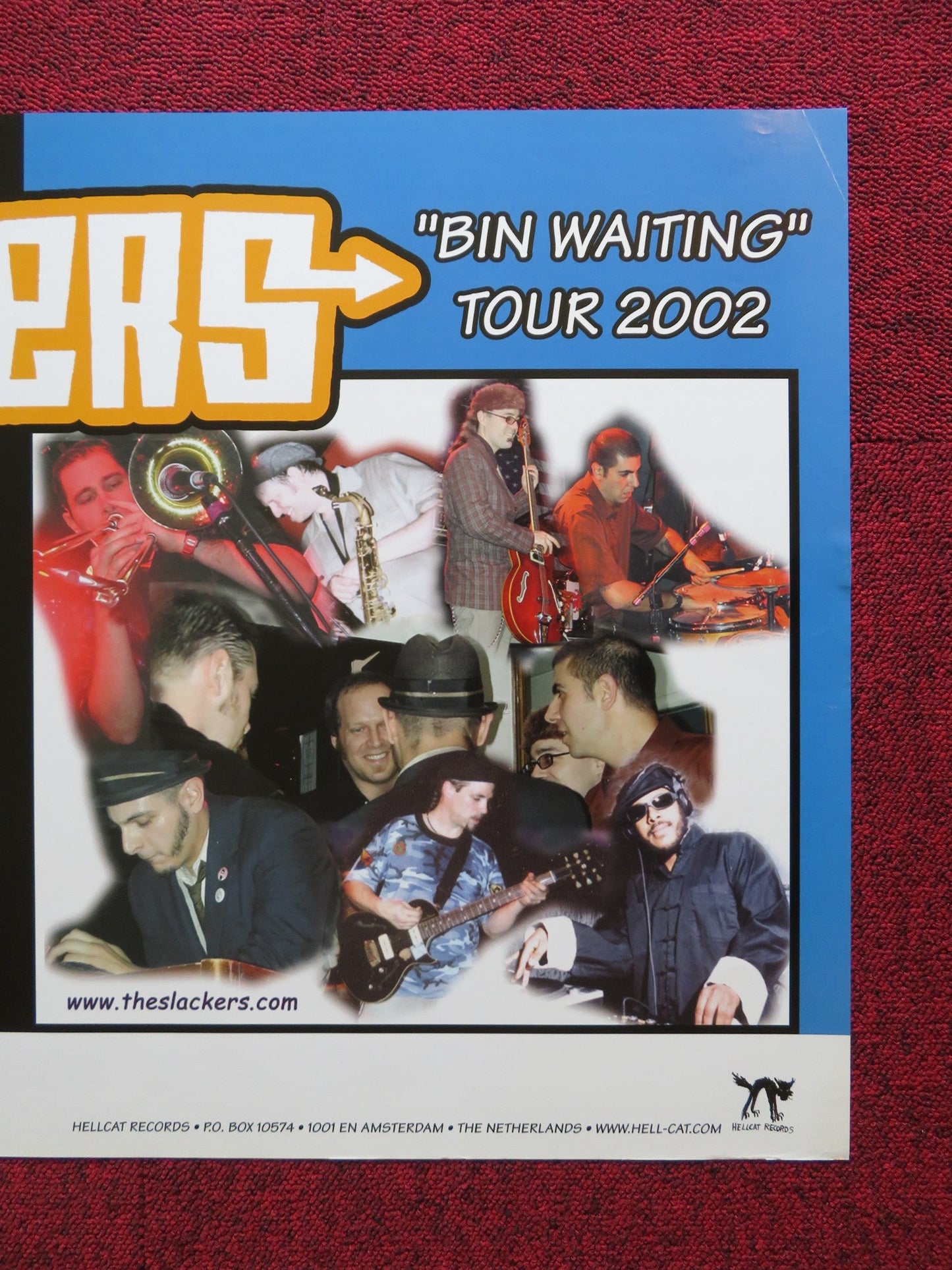 THE SLACKERS DUTCH MUSIC PROMO POSTER ALBUM / TOUR POSTER 2002 Rendezvous Cinema Movie posters