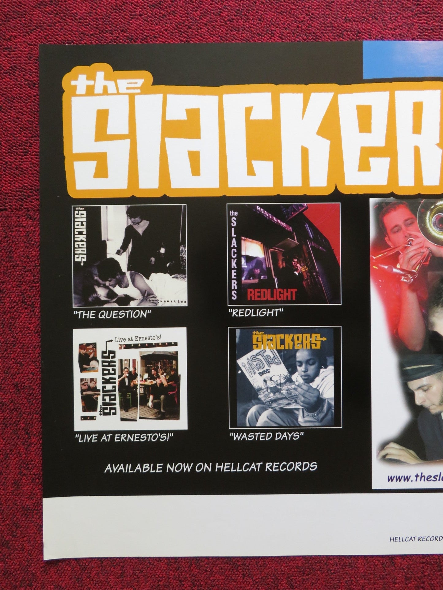 THE SLACKERS DUTCH MUSIC PROMO POSTER ALBUM / TOUR POSTER 2002 Rendezvous Cinema Movie posters