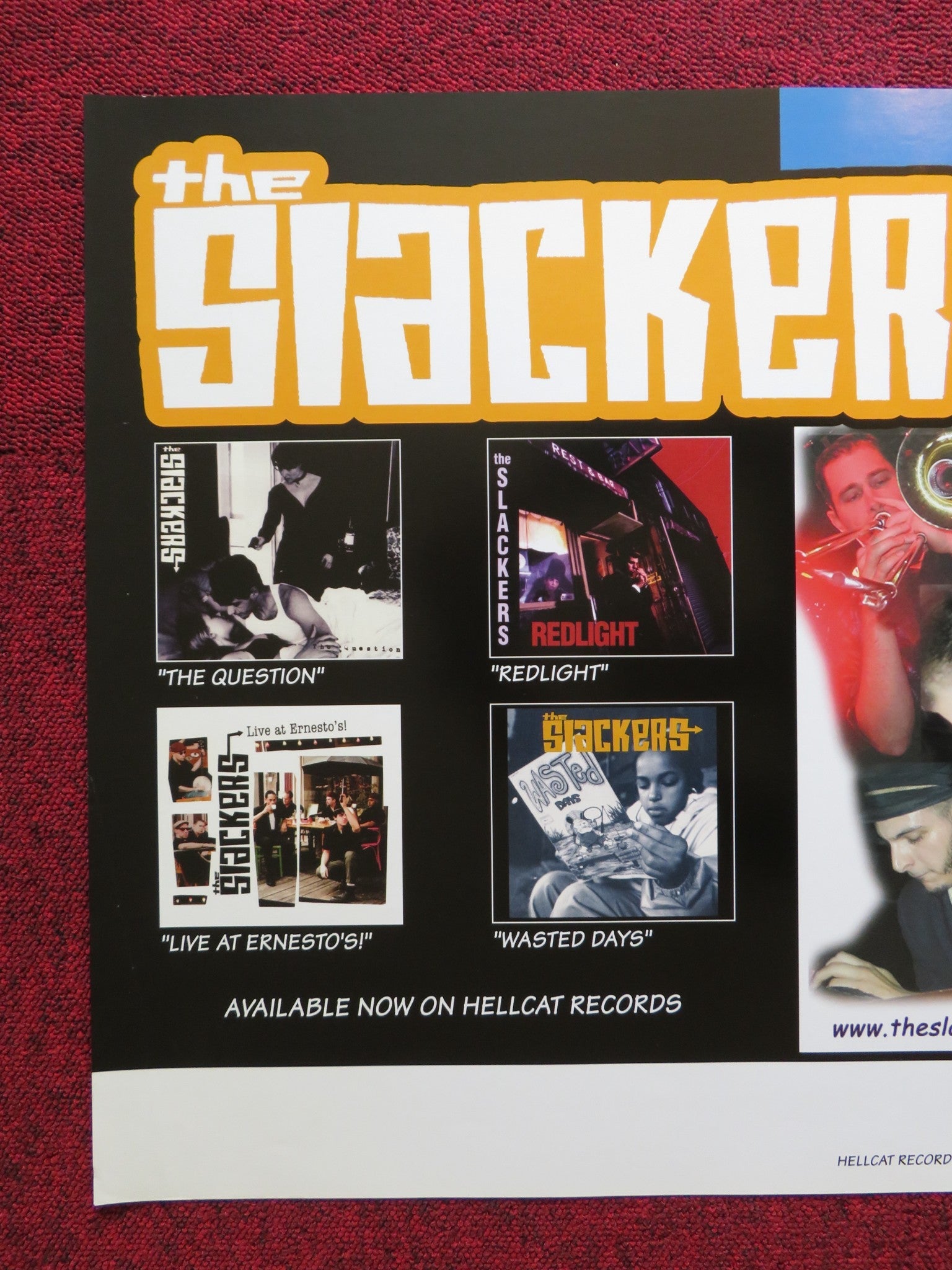 THE SLACKERS DUTCH MUSIC PROMO POSTER ALBUM / TOUR POSTER 2002 Rendezvous Cinema Movie posters