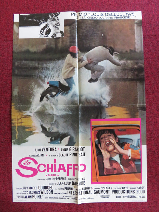 THE SLAP ITALIAN FOGLIO POSTER LINO VENTURA ANNIE GIRARDOT 1974 Rendezvous Cinema Movie posters