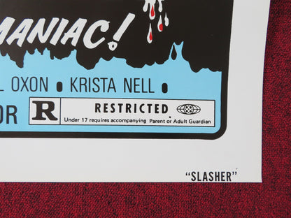 THE SLASHER IS THE SEX MANIAC US TRI FOLDED ONE SHEET ROLLED POSTER 1974 Rendezvous Cinema Movie posters