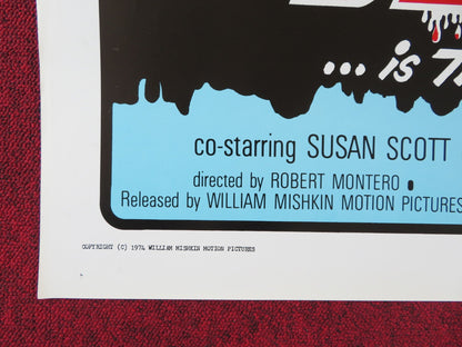 THE SLASHER IS THE SEX MANIAC US TRI FOLDED ONE SHEET ROLLED POSTER 1974 Rendezvous Cinema Movie posters