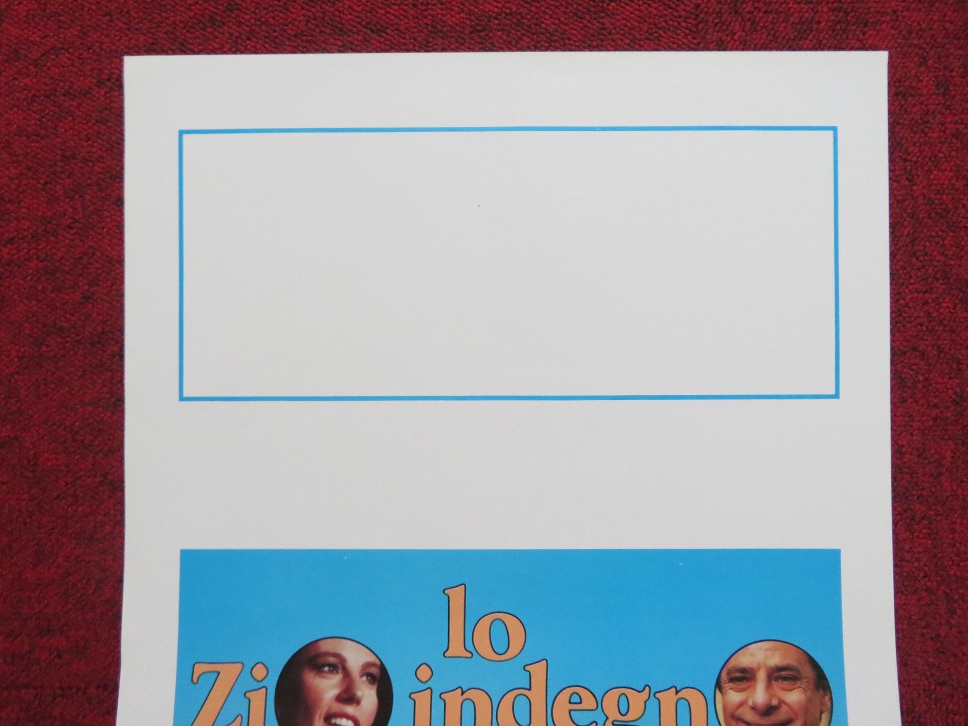 THE SLEAZY UNCLE ITALIAN LOCANDINA POSTER VITTORIO GASSMAN G. GIANNINI 1989 Rendezvous Cinema Movie posters