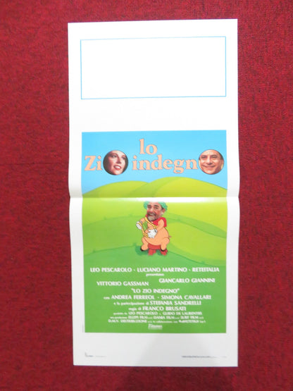 THE SLEAZY UNCLE ITALIAN LOCANDINA POSTER VITTORIO GASSMAN G. GIANNINI 1989 Rendezvous Cinema Movie posters