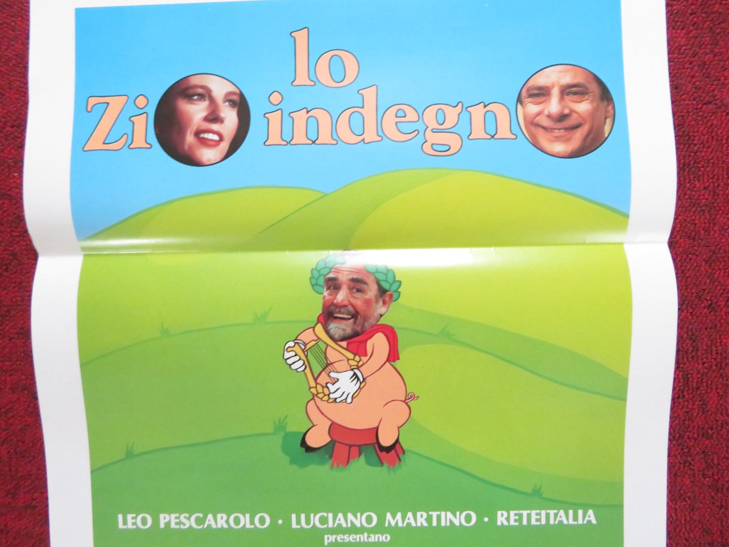 THE SLEAZY UNCLE ITALIAN LOCANDINA POSTER VITTORIO GASSMAN G. GIANNINI 1989 Rendezvous Cinema Movie posters