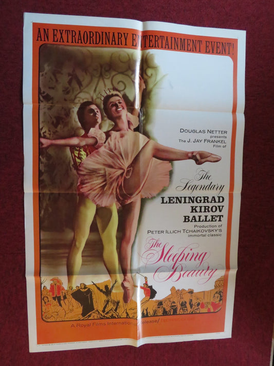 THE SLEEPING BEAUTY FOLDED US ONE SHEET POSTER LENINGRAD KIROV BALLET 1966 Rendezvous Cinema Movie posters
