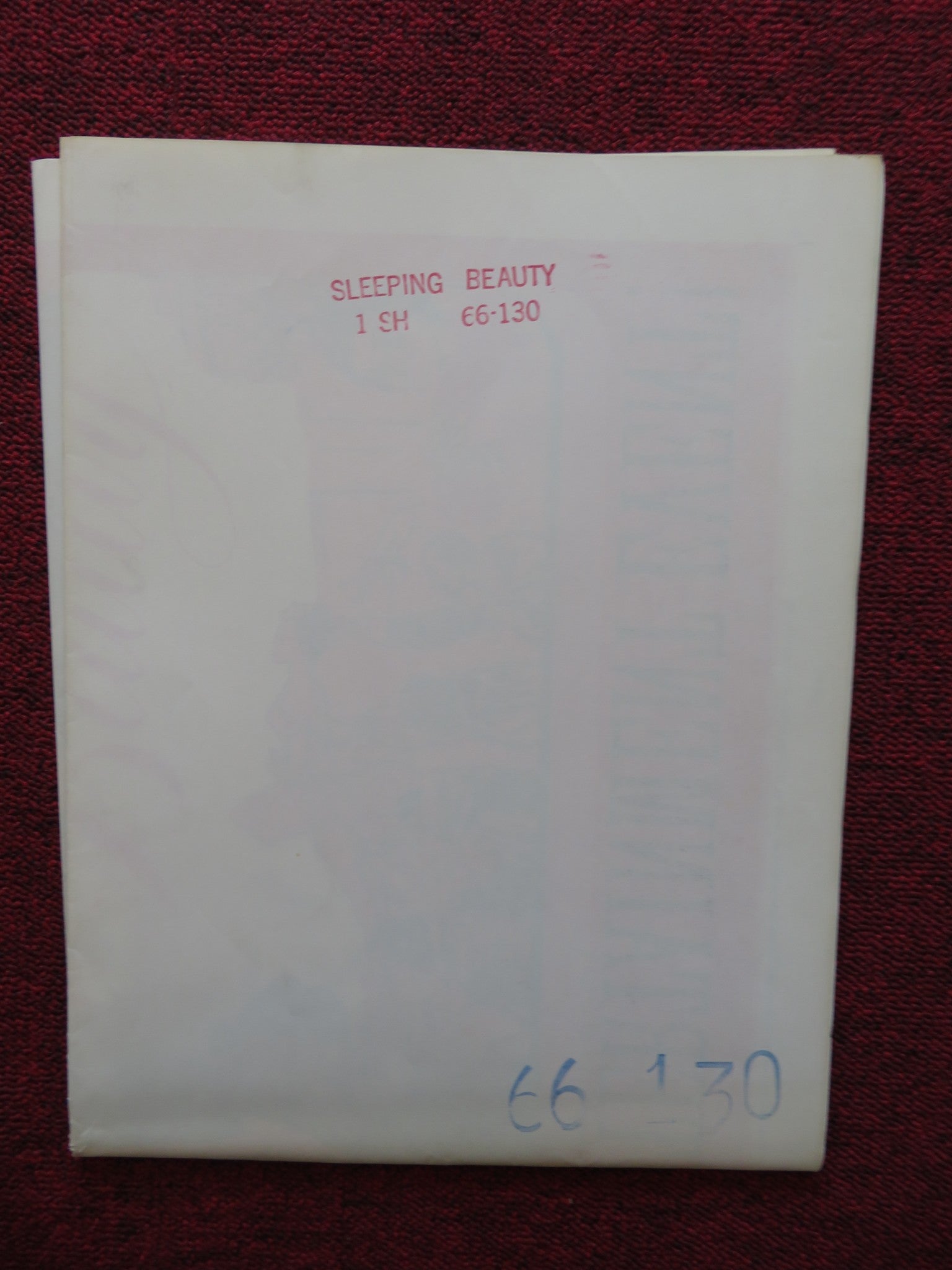 THE SLEEPING BEAUTY FOLDED US ONE SHEET POSTER LENINGRAD KIROV BALLET 1966 Rendezvous Cinema Movie posters