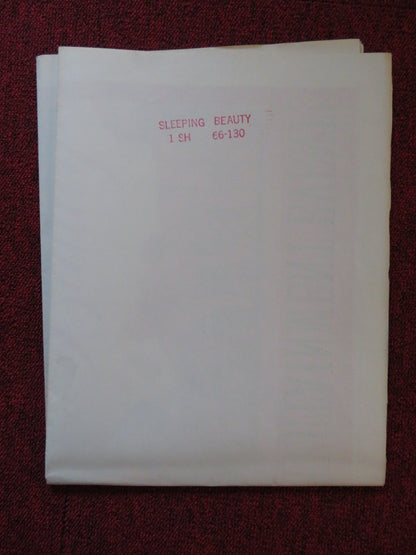 THE SLEEPING BEAUTY FOLDED US ONE SHEET POSTER LENINGRAD KIROV BALLET 1966 Rendezvous Cinema Movie posters