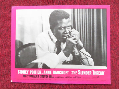 THE SLENDER THREAD US LOBBY CARD FULL SET SIDNEY POITIER ANNE BANCROFT 1965 Rendezvous Cinema Movie posters
