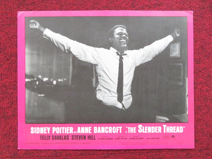 THE SLENDER THREAD US LOBBY CARD FULL SET SIDNEY POITIER ANNE BANCROFT 1965 Rendezvous Cinema Movie posters