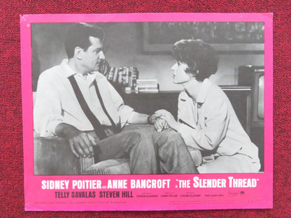 THE SLENDER THREAD US LOBBY CARD FULL SET SIDNEY POITIER ANNE BANCROFT 1965 Rendezvous Cinema Movie posters