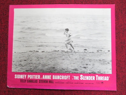 THE SLENDER THREAD US LOBBY CARD FULL SET SIDNEY POITIER ANNE BANCROFT 1965 Rendezvous Cinema Movie posters