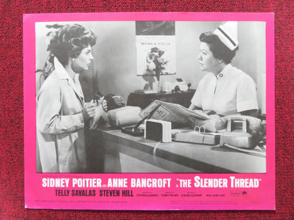 THE SLENDER THREAD US LOBBY CARD FULL SET SIDNEY POITIER ANNE BANCROFT 1965 Rendezvous Cinema Movie posters