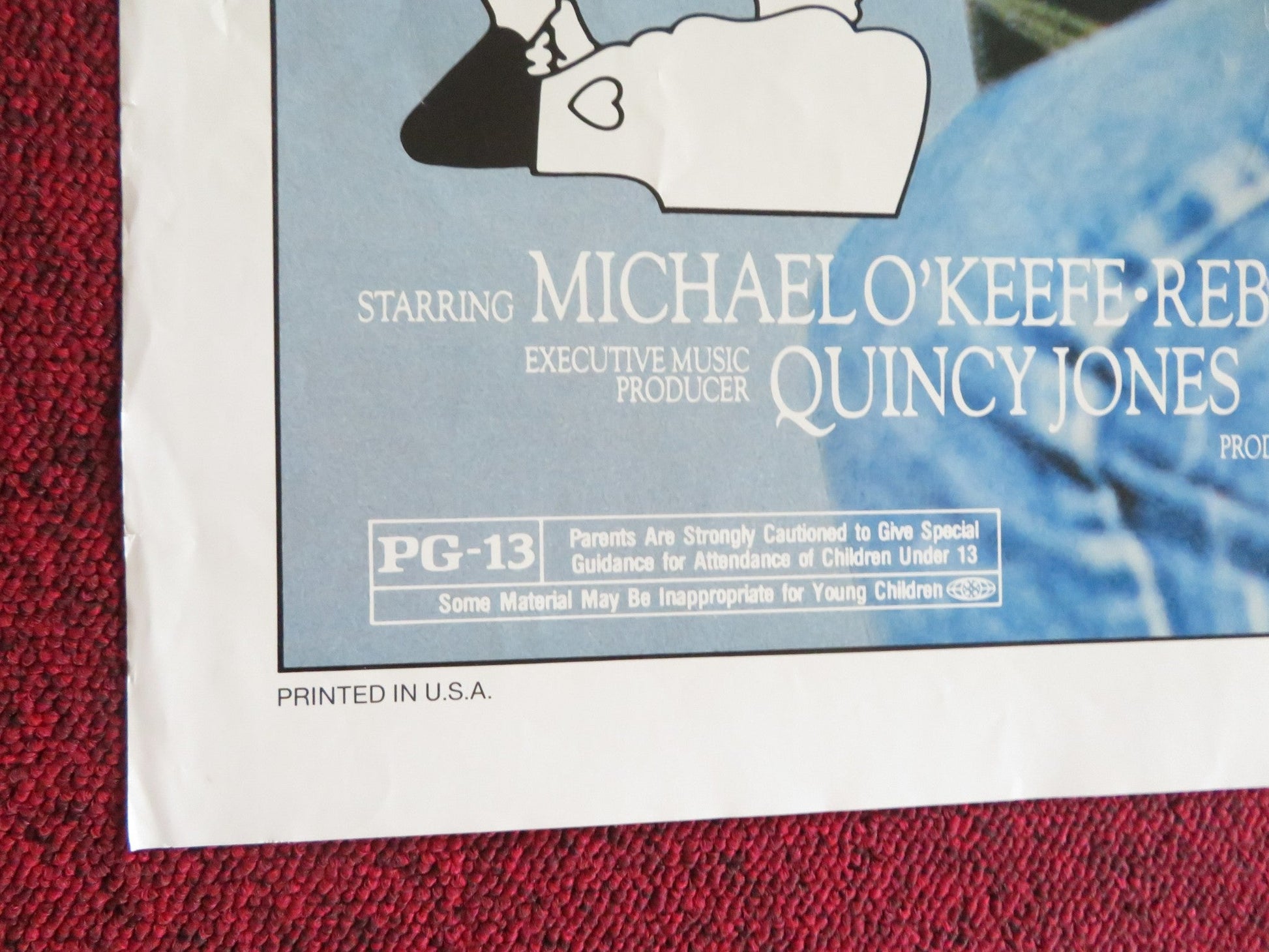 THE SLUGGER'S WIFE FOLDED US ONE SHEET POSTER REBECCA DE MORNAY M. O'KEEFE 1985 Rendezvous Cinema Movie posters