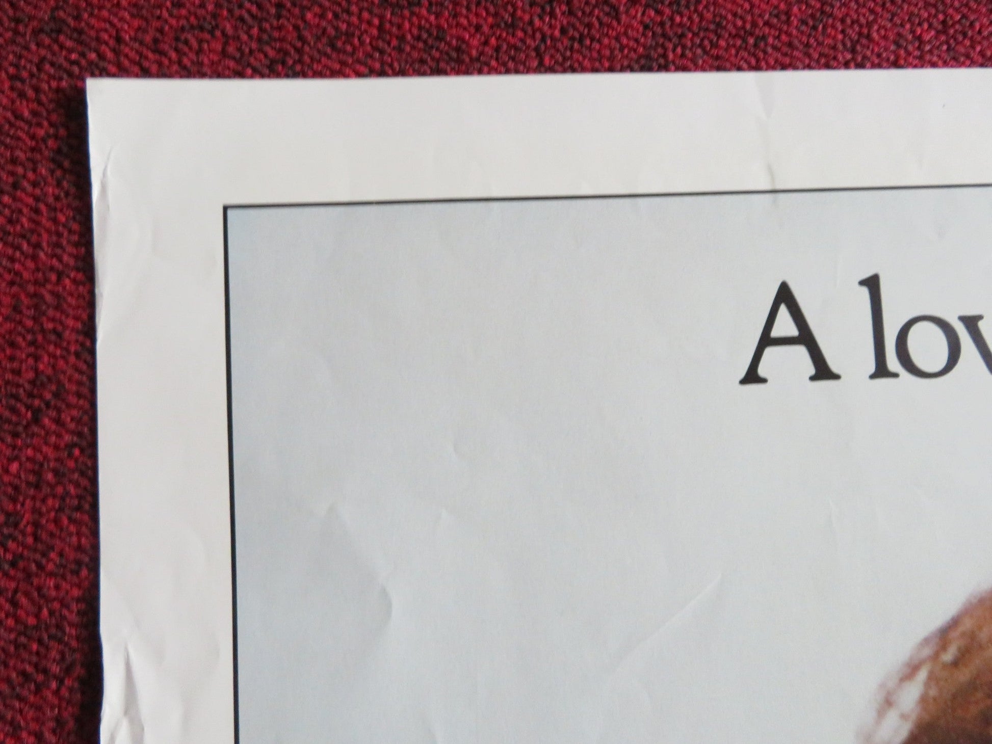 THE SLUGGER'S WIFE FOLDED US ONE SHEET POSTER REBECCA DE MORNAY M. O'KEEFE 1985 Rendezvous Cinema Movie posters