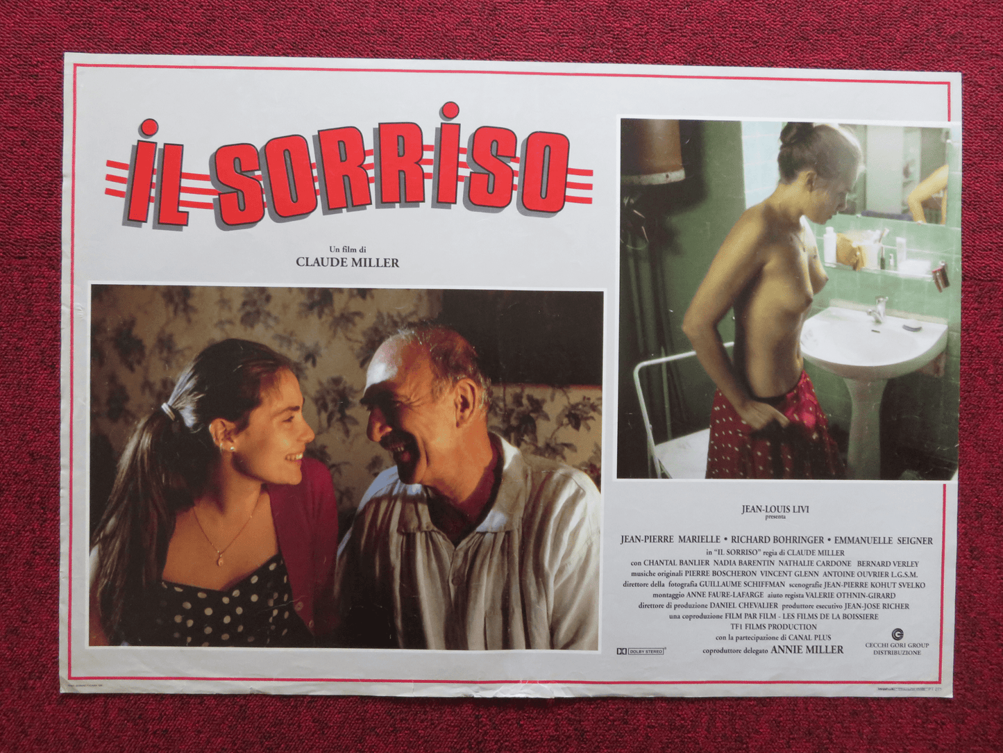 THE SMILE ITALIAN FOTOBUSTA POSTER JEAN-PIERRE MARIE RICHARD BOHRINGER 1995 - Rendezvous Cinema
