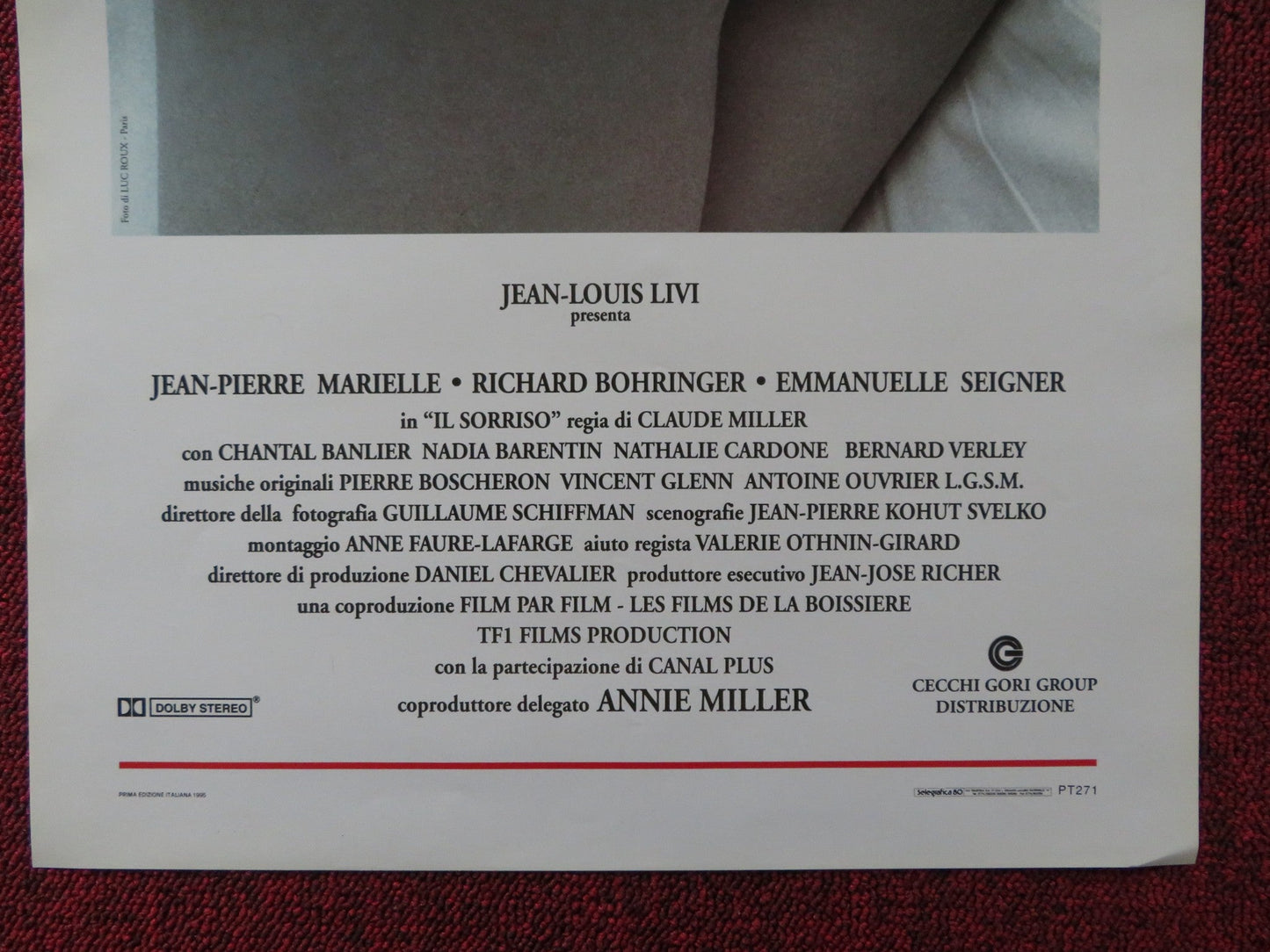 THE SMILE ITALIAN LOCANDINA POSTER JEAN - PIERRE MARIELLE RICHARD BOHRINGER 1995 Rendezvous Cinema Movie posters