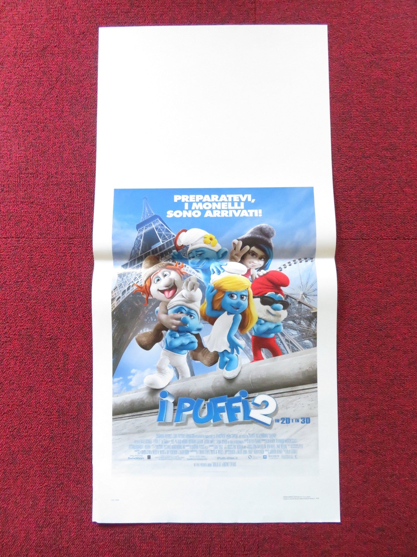 THE SMURFS 2 ITALIAN LOCANDINA POSTER HANK AZARIA NEIL PATRICK HARRIS 2013 Rendezvous Cinema Movie posters