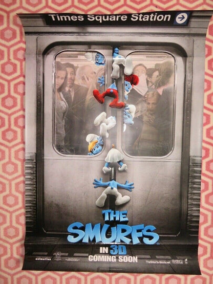 THE SMURFS UK ONE SHEET (27"x 41") ROLLED POSTER HANK AZARIA NEIL PATRICK HARRIS Movie posters